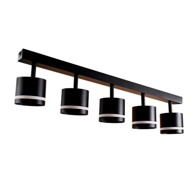 Светильник накладной TruEnergy Modern 21024 поворотный спот пятиламповый 5*GX53 черный