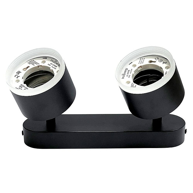 Светильник накладной TruEnergy Modern 21038 двойной с матовым кольцом поворотный спот под лампы 2*GX53