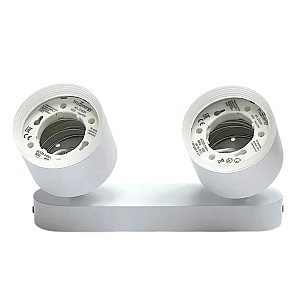 Светильник накладной TruEnergy Modern 21039 двойной с матовым кольцом поворотный спот под лампы 2*GX53