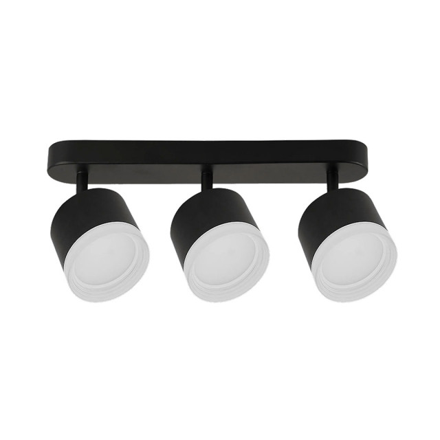 Светильник накладной TruEnergy Modern 21040 поворотный спот с матовым кольцом трехламповый 3*GX53 черный