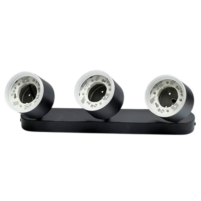 Светильник накладной TruEnergy Modern 21040 поворотный спот с матовым кольцом трехламповый 3*GX53 черный