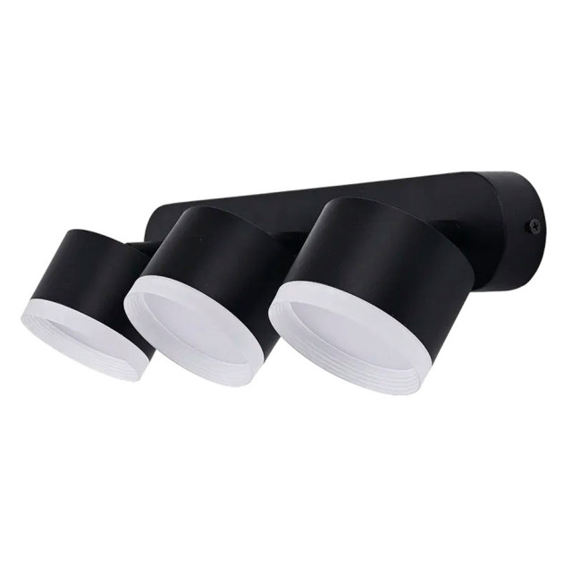 Светильник накладной TruEnergy Modern 21040 поворотный спот с матовым кольцом трехламповый 3*GX53 черный