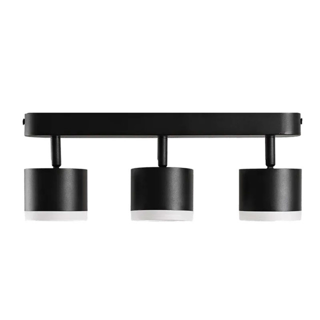 Светильник накладной TruEnergy Modern 21040 поворотный спот с матовым кольцом трехламповый 3*GX53 черный