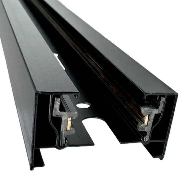 Шинопровод TruEnergy Track 25013 однофазный алюминиевый П-образный 34*20 мм черный 2 м