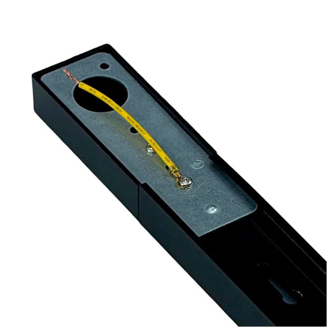 Шинопровод TruEnergy Track 25013 однофазный алюминиевый П-образный 34*20 мм черный 2 м