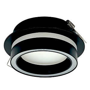 Светильник встраиваемый TruEnergy Nova 21247 с матовым кольцом под лампу GX53 черный