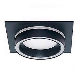 Светильник встраиваемый TruEnergy Nova 21249 с матовым кольцом под лампу GX53 черный