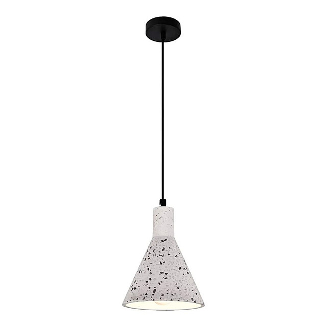 Светильник подвесной TruEnergy Modern 21402 под лампу E27 160*210 мм конусный белый гранит