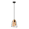 Светильник подвесной TruEnergy Country 21480 под лампу с цоколем E27 150*195*220 мм металл+дерево