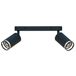 Светильник накладной TruEnergy Modern 21364 двойной поворотный с матовыми кольцами под лампы 2*GU10 круг металл черный