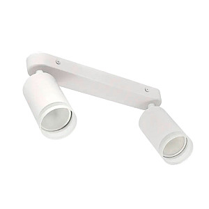 Светильник накладной TruEnergy Modern 21365 двойной поворотный под лампы 2*GU10 круг металл белый