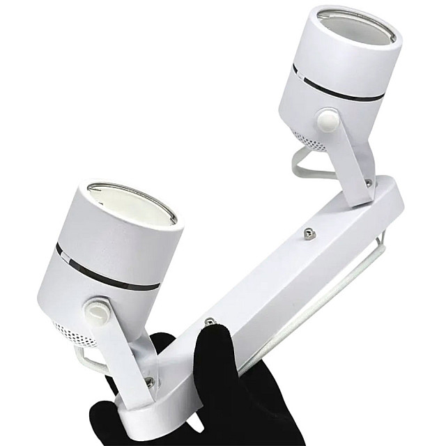 Светильник накладной TruEnergy Focus 21354 двойной поворотный спот под лампы 2*GU10 металл белый