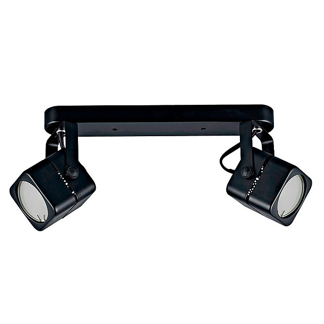 Светильник накладной TruEnergy Focus 21355 двойной поворотный спот под лампы 2*GU10 металл черный