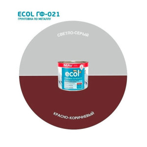 Грунтовка MAV Ecol ГФ-021 по металлу красно-коричневая 2.4 л