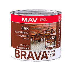 Лак MAV Brava Alkyd 1120 декоративно-защитный глянцевый 2.4 л