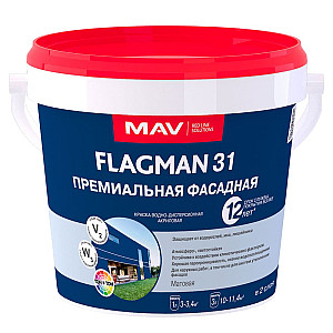 Краска MAV Flagman 31 премиальная фасадная база D 1 л