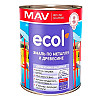 Эмаль MAV Ecol ПФ-115 по металлу и древесине белая матовая 1 л