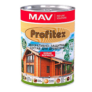 Состав декоративно-защитный MAV Profitex для древесины бесцветный 1 л