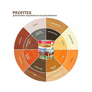 Состав декоративно-защитный MAV Profitex для древесины светлый орех 1 л