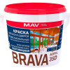 Краска MAV Brava Acryl 35D для окон и дверей профессиональная база TR полуглянцевая 1 л