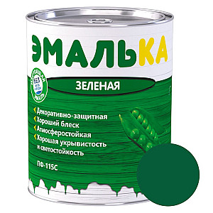 Эмаль MAV Эмалька ПФ-115С зеленая 0.9 л