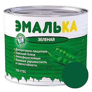 Эмаль MAV Эмалька ПФ-115С зеленая 2 л