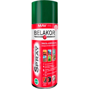 Эмаль-аэрозоль MAV Belakor 17 алкидная RAL6005 зеленый мох глянцевая 520 мл