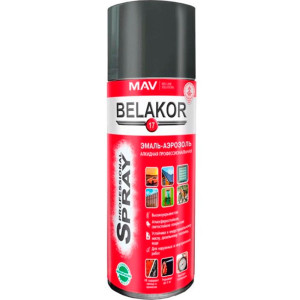 Эмаль-аэрозоль MAV Belakor 17 алкидная RAL7012 базальтово-серый глянцевая 520 мл