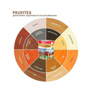 Состав декоративно-защитный MAV Profitex для древесины черный венге 3 л