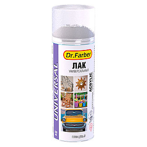 Лак-аэрозоль MAV Dr.Farber акриловый универсальный бесцветный 520 мл
