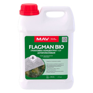 Грунтовка-концентрат MAV Flagman Bio антиплесневая бесцветная 2 л