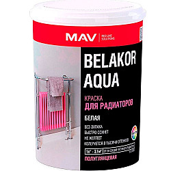 Краска MAV Belakor Aqua для радиаторов база TR 1 л