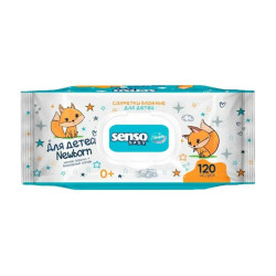 Салфетки влажные для детей Senso baby Simple 120 шт