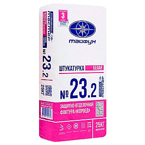 Штукатурка Тайфун Мастер №23.2 с фактурой Короед 2.0 мм белая 25 кг