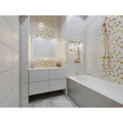 Плитка Beryoza Ceramica ВК Marble Gold глазурованная 600*300*9 мм