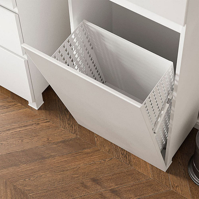 Шкаф Belux Неаполь П 50 К белый глянцевый