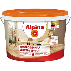 Краска Alpina Долговечная интерьерная База 1 белая 10 л