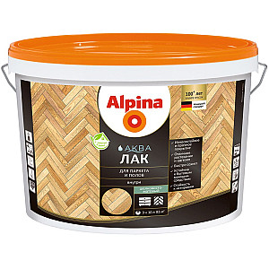 Лак Alpina Аква для паркета и полов шелковисто-матовый 10 л