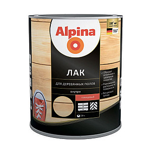 Лак Alpina для деревянных полов глянцевый 2.5 л