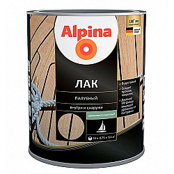 Лак Alpina палубный шелковисто-матовый 0.75 л