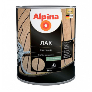 Лак Alpina палубный шелковисто-матовый 2.5 л