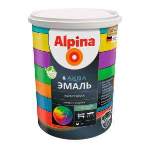 Эмаль Alpina Аква акриловая База 1 шелковисто-матовая 2.5 л