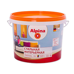 Краска Alpina Стильная интерьерная 948106900 База 1 белая 2.5 л