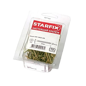 Шуруп универсальный 3.0*40 мм Starfix SMP2-78420-200 желтый цинк 200 шт