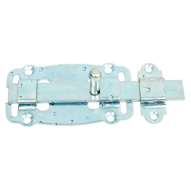 Задвижка дверная Starfix SMP-67647-1 плоская 100 мм белый цинк