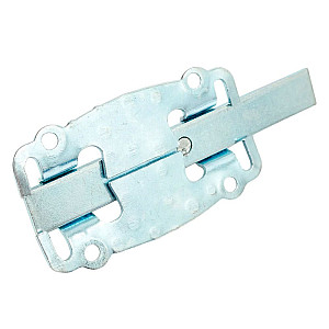 Задвижка дверная Starfix SMP-67647-1 плоская 100 мм белый цинк