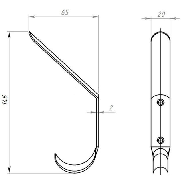 Крючок-вешалка Starfix №4 SMP-51822-1 полимер
