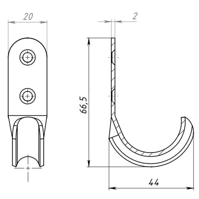 Крючок-вешалка Starfix №7 SMP-51789-1 белый цинк