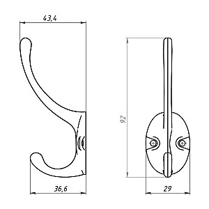 Крючок-вешалка Starfix №24 SMP-74242-1 полимер