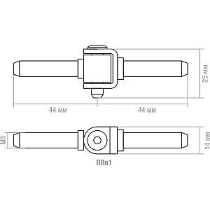 Петля ввертная Starfix ПВВ1 SMP-71253-1 1.75 мм цинк